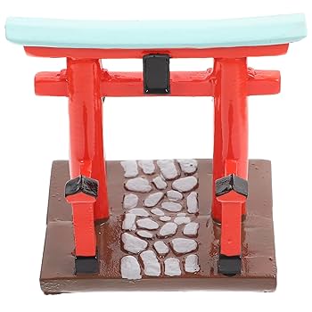 Amazon.co.jp: NOLITOY ミニチュア 鳥居 神社用鳥居 置物 模型